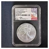 2020 Silver Eagle Mint Error Weak Strike MS69