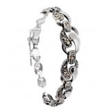 Hematite & Polished Link Bracelet