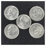 (5) 2002 Roosevelt Dimes