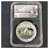 2021 1 oz Silver Washington Mount Vernon MS70 NGC