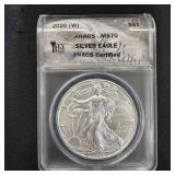 2020 American Silver Eagle MS70