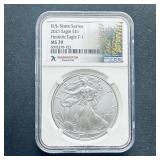 2021 American Silver Eagle Washington NGC MS70
