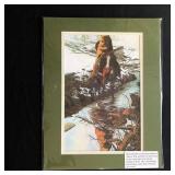Doolittle Native American Matted Art Print 14x18