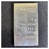 10 gram Silver Bar - Valcambi
