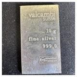 10 gram Silver Bar - Valcambi