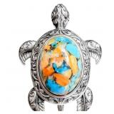 Turquoise Sea Turtle Statement Ring