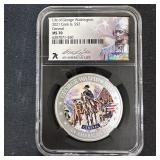 2021 1 oz Silver Washington General  MS-70 NGC