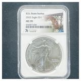 2022 Silver Eagle - West Virginia MS70 NGC