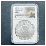 2022 American Silver Eagle Connecticut NGC MS 70