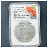 2021 American Silver Eagle MS 70 SC NGC