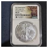 2021 American Silver Eagle Colorado State MS-70