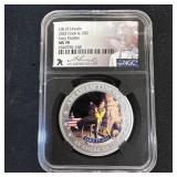2022 1 oz Silver Lincoln Early Studies  MS-70 NGC