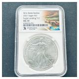 2021 Silver American Eagle MS70 NGC