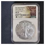 2021 American Silver Eagle Colorado State MS70 NGC