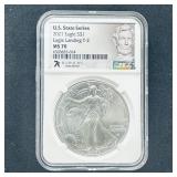 2021 American Silver Eagle MS 70 Illinois NGC