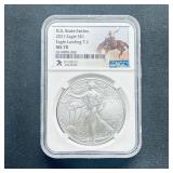 2021 American Silver Eagle Wyoming NGC MS 70