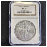 2005 American Silver Eagle NGC MS69