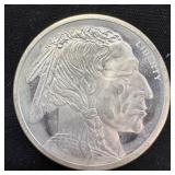 1 oz Fine Silver Round  Buffalo Round