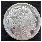 1 oz Fine Silver Round  Buffalo Round