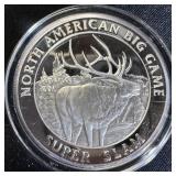 1 oz Fine Silver Round N. American Big Game Series