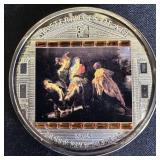 3 oz Fine Silver Swarovski Crystals Rubens 2012