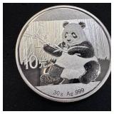 2017 Chinese Silver Panda  30 Gram Silver Coin