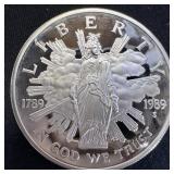 1989-S Congressional Commemorative Silver Dollar