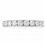 Natural White Diamond Band 14k White Gold