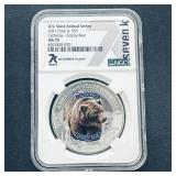 2021 Cook California-Grizzly Bear MS 70 NGC
