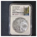 2021 American Silver Eagle Washington State MS70