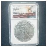 202 Silver Eagle First Release MS70 NGC