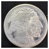 1 oz Fine Silver Round  Buffalo Round