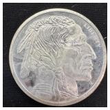 1 oz Fine Silver Round  Buffalo Round