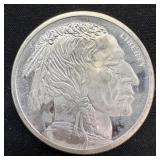 1 oz Fine Silver Round  Buffalo Round