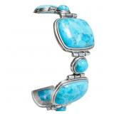 15 Carat Turquoise Link Bracelet