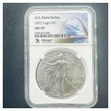 2022 Silver Eagle Missouri MS70 NGC