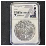 2020 American Silver Eagle  MS69