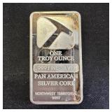 1 oz Fine Silver Bar -Pan American Silver Corp