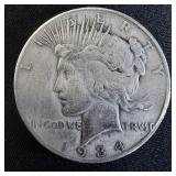KEY DATE 1934-S Silver Peace Dollar
