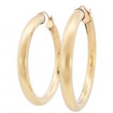 1 1/2' Hoop Earrings 14k Yellow Gold