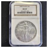 2005 American Silver Eagle NGC MS69
