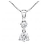 Graduated Diamond Necklace 14k WG
