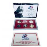 2004 S Silver State Quarters Proof Set 5 Coins