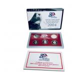 2004 S Silver State Quarters Proof Set 5 Coins