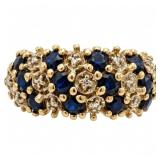 1/2 CTW Sapphire Cocktail Gold Ring