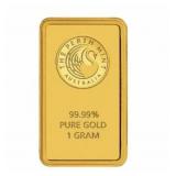 Perth Mint 1 g 24k Gold Bar