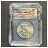 1963 Franklin Fine Silver Half Dollar ICG
