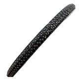 Black Onyx Pavï¿½ Hinged Bangle Bracelet