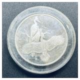 1971 Pileated Woodpeckers 2 oz Silver Medal
