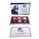 2006 S Silver State Quarters Proof Set 5 Coins